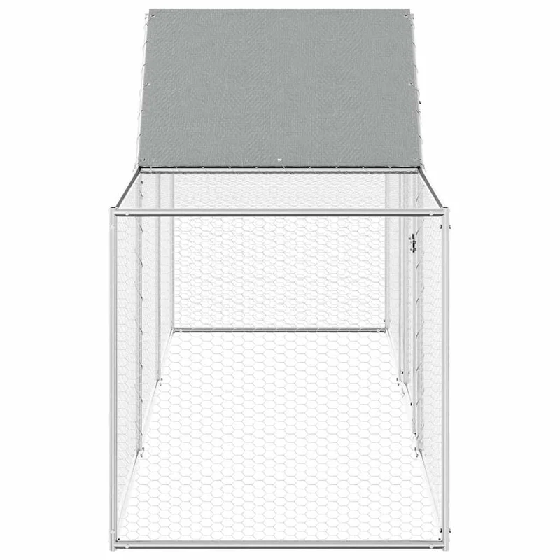 Hühnerkäfig Hühnerstall Stahl 3 x 1 x 1,5 m Auslauf Freigehege Tierkäfig Geflügelstall