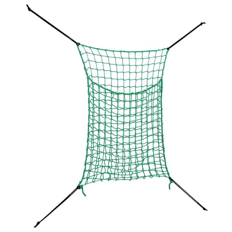 Heunetz 2er Set quadratisch 0,9x1,5 m PP Futternetz Pferde Pony