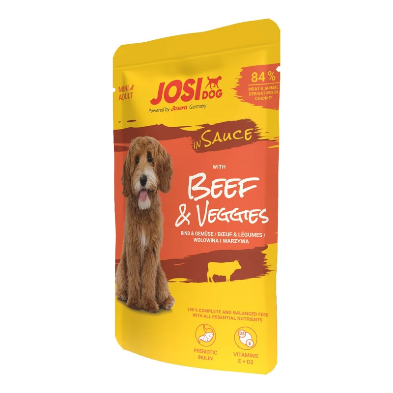 JosiDog Mini Beef & Veggies in Sauce