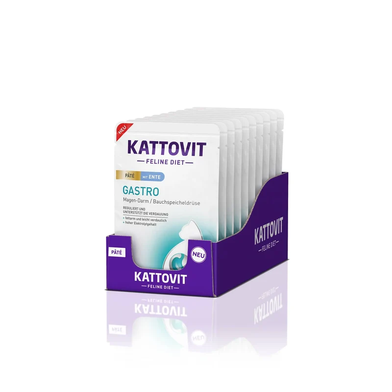 Kattovit Feline Diet Pate Gastro mit Ente