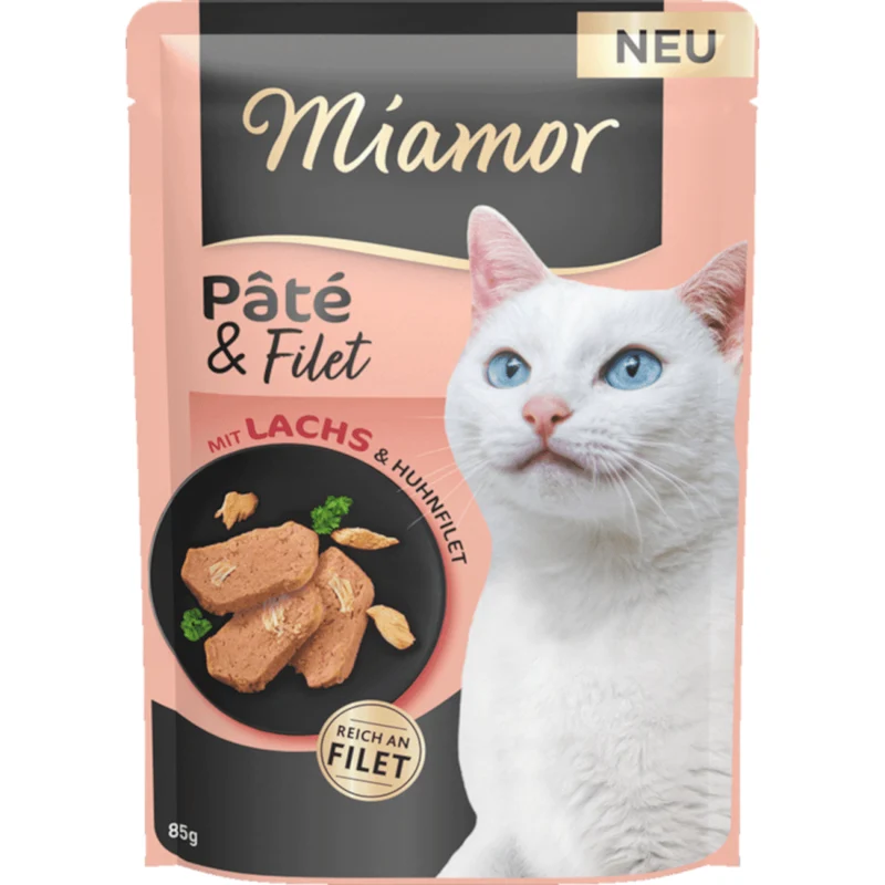 Miamor Pate & Filet mit Lachs & Huhnfilet