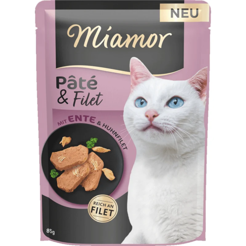 Miamor Pate & Filet mit Ente & Huhnfilet