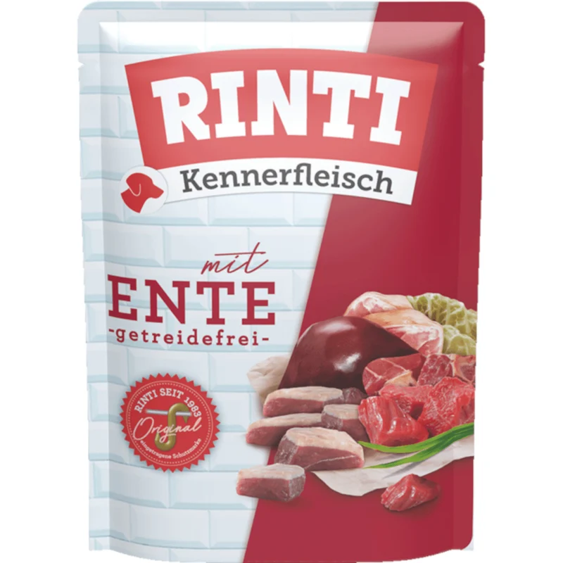 Rinti Kennerfleisch Pouch Ente