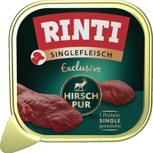Rinti Singlefleisch Exclusive Schale Hirsch Pur