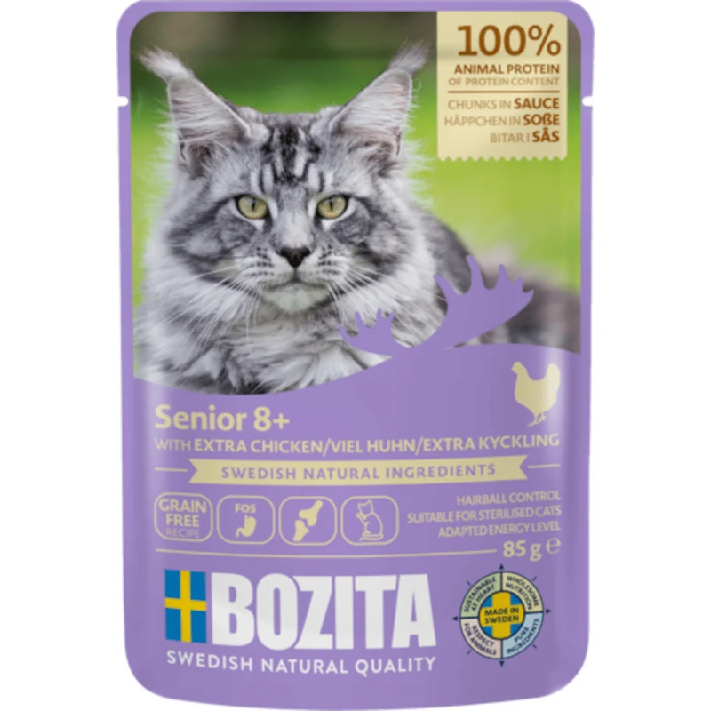 Bozita Häppchen in Sauce Pouch Senior 8+ mit Huhn