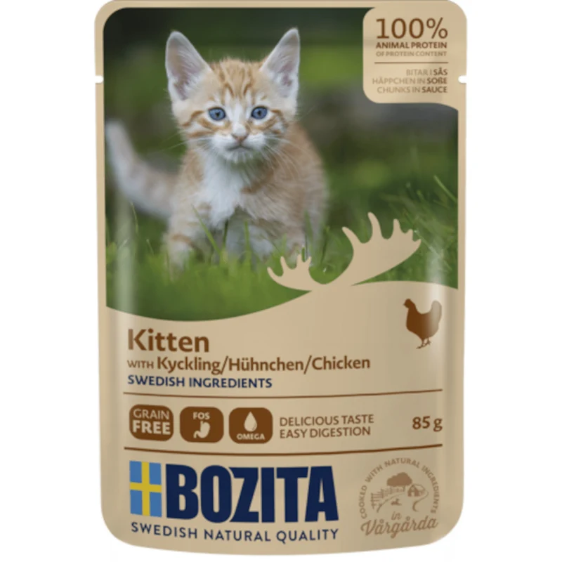 Bozita Häppchen in Sauce Pouch Kitten mit Huhn