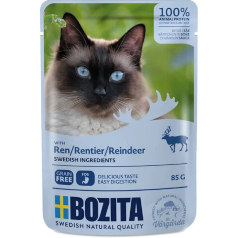 Bozita Häppchen in Sauce Pouch mit Rentier