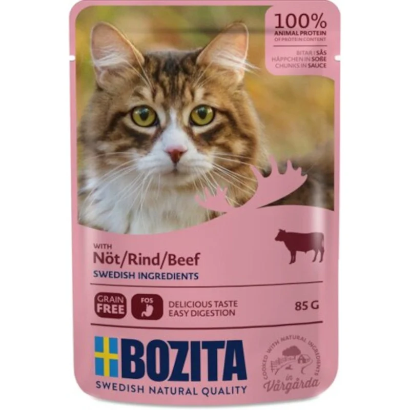 Bozita Häppchen in Sauce Pouch mit Rind