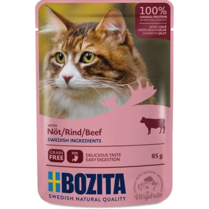 Bozita Häppchen in Gelee Pouch mit Rind