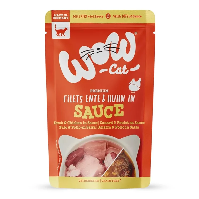 WOW Cat Filets Ente & Huhn in Sauce