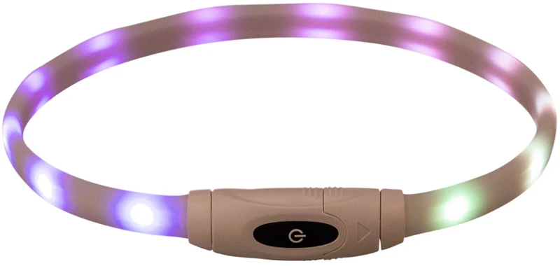 multicolor Leuchthalsband mit 9 Modi, wiederaufladbar