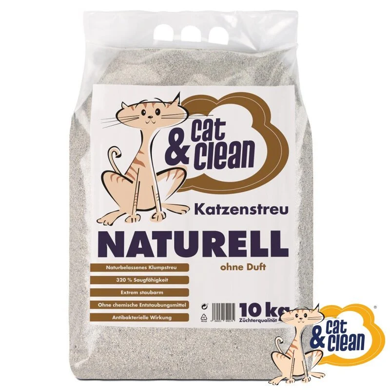 Cat & Clean Katzenstreu Naturell ohne Duft