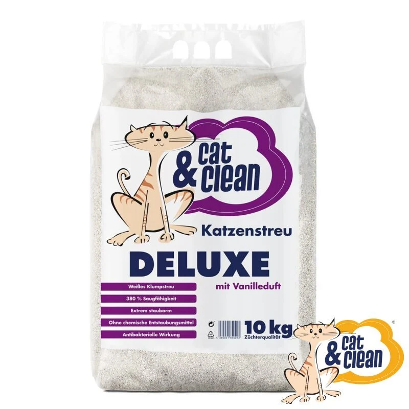 Cat & Clean Katzenstreu Deluxe mit Vanilleduft