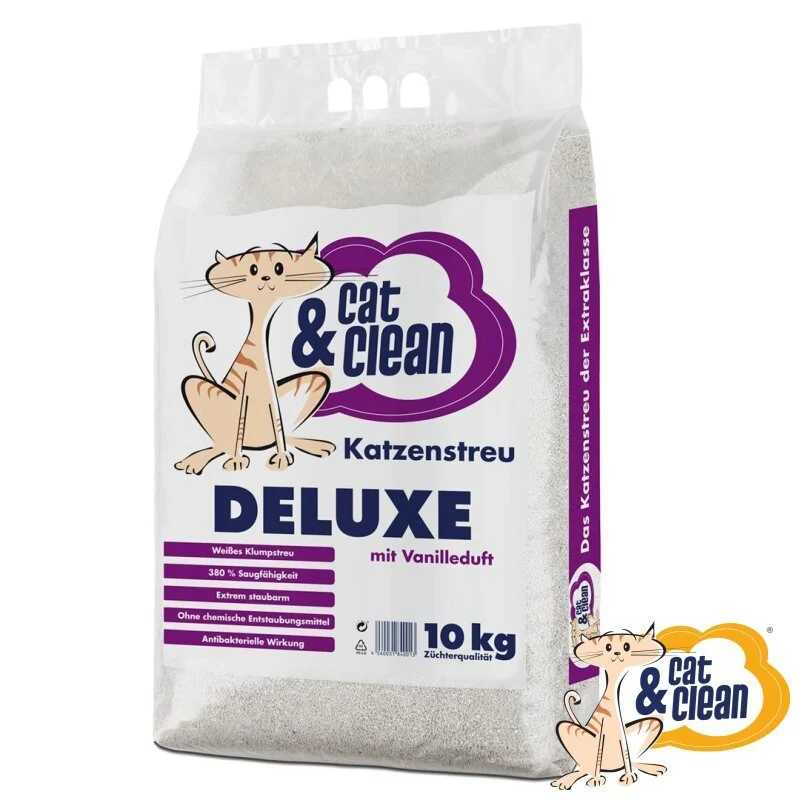 Cat & Clean Katzenstreu Deluxe mit Vanilleduft