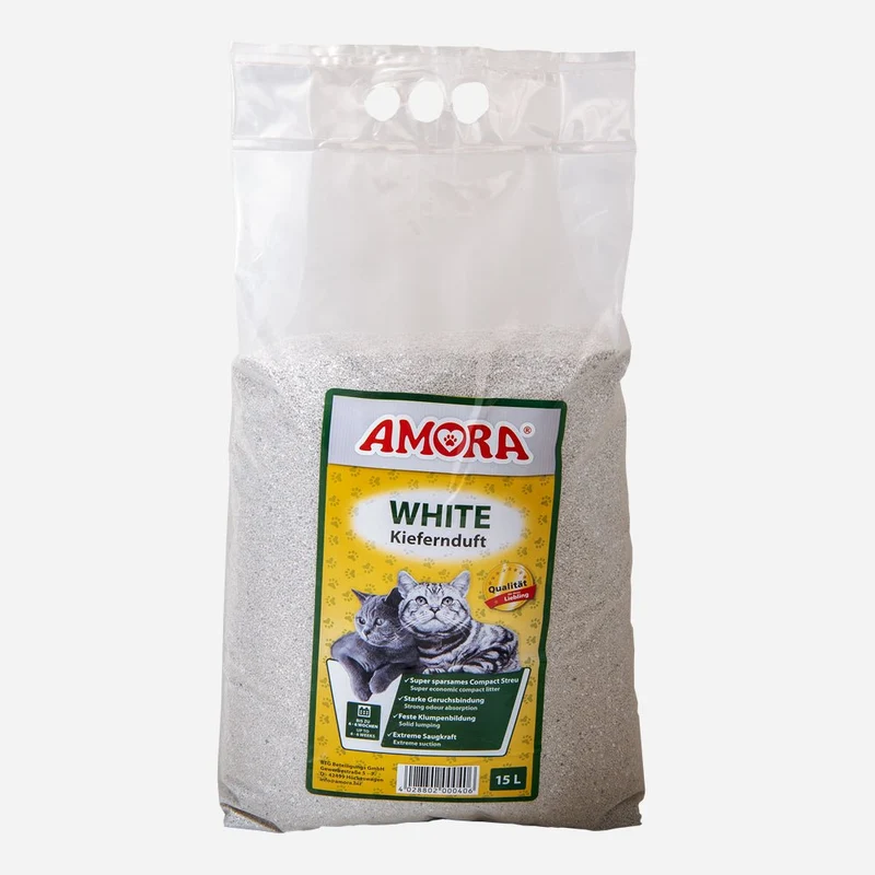 Amora Katzenstreu White Compact Kiefernduft