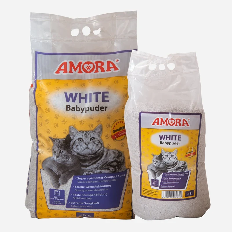 Amora Katzenstreu White Compact Babypuder