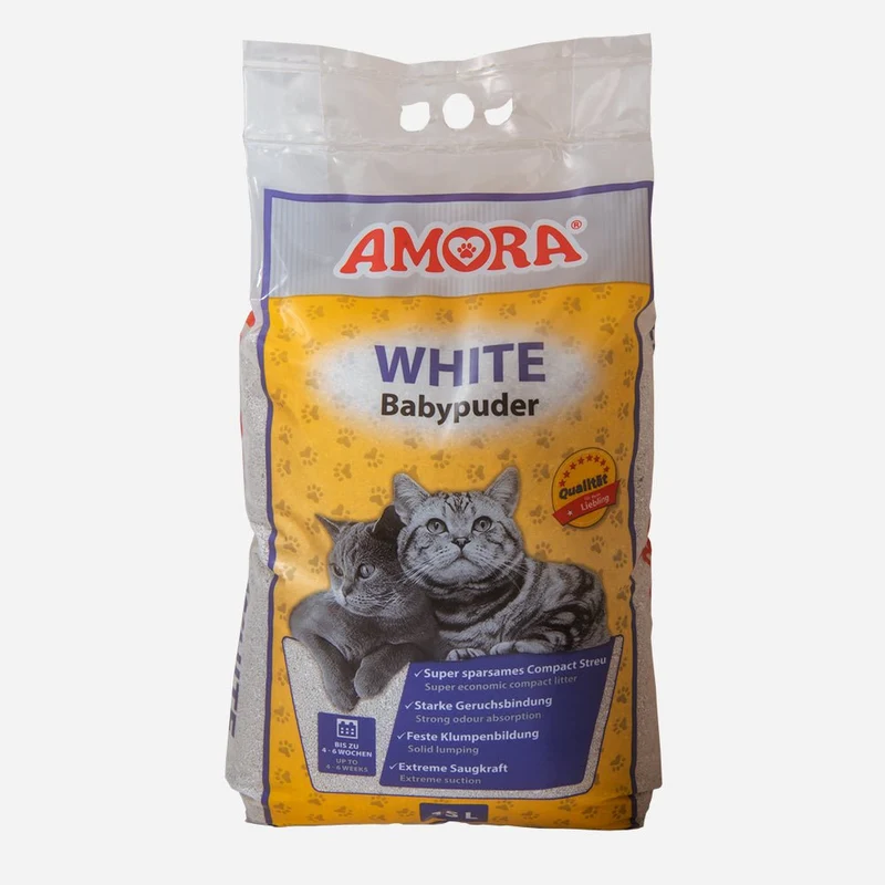 Amora Katzenstreu White Compact Babypuder
