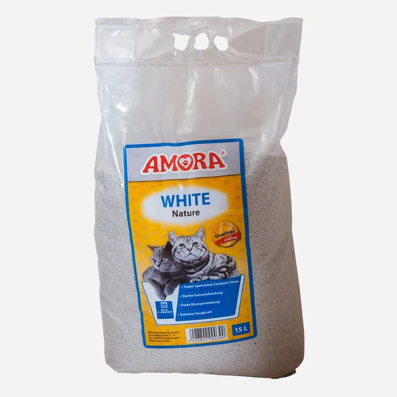 Amora Katzenstreu White Compact Nature