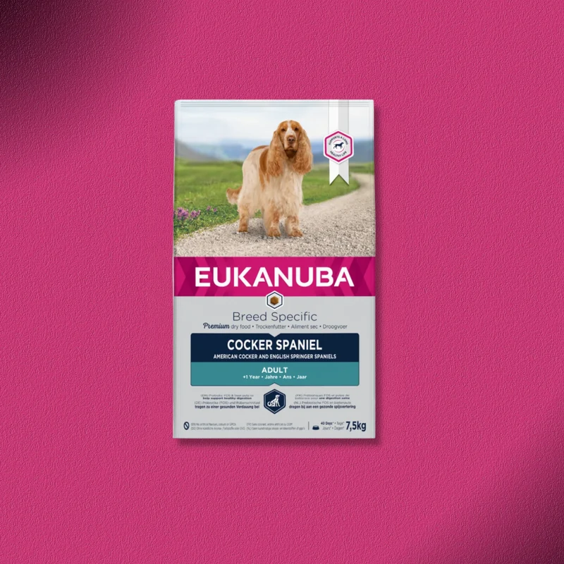 2x7,5kg Eukanuba Adult Breed Specific Cocker Spaniel