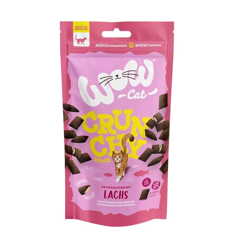 WOW Cat Crunchy Snack Lachs