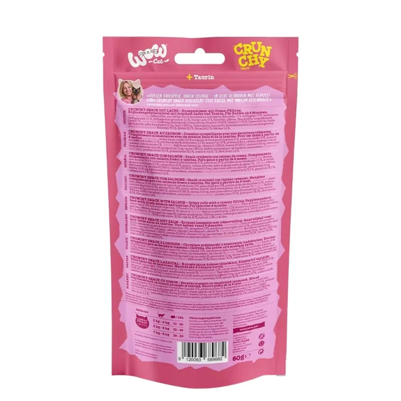 WOW Cat Crunchy Snack Lachs