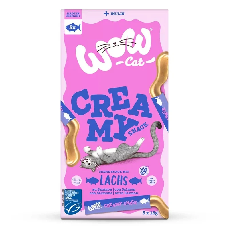 WOW Cat Creamy Snack Lachs