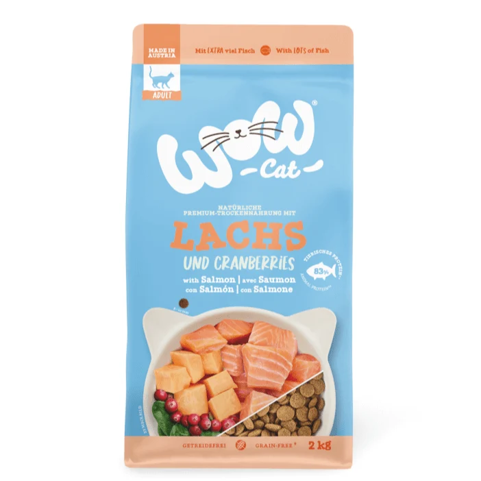WOW Cat Adult Trockenfutter Lachs mit Cranberries