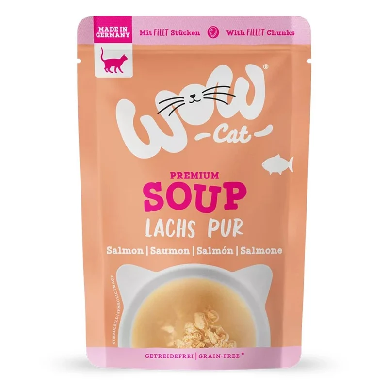 WOW Cat Suppe Lachs Pur