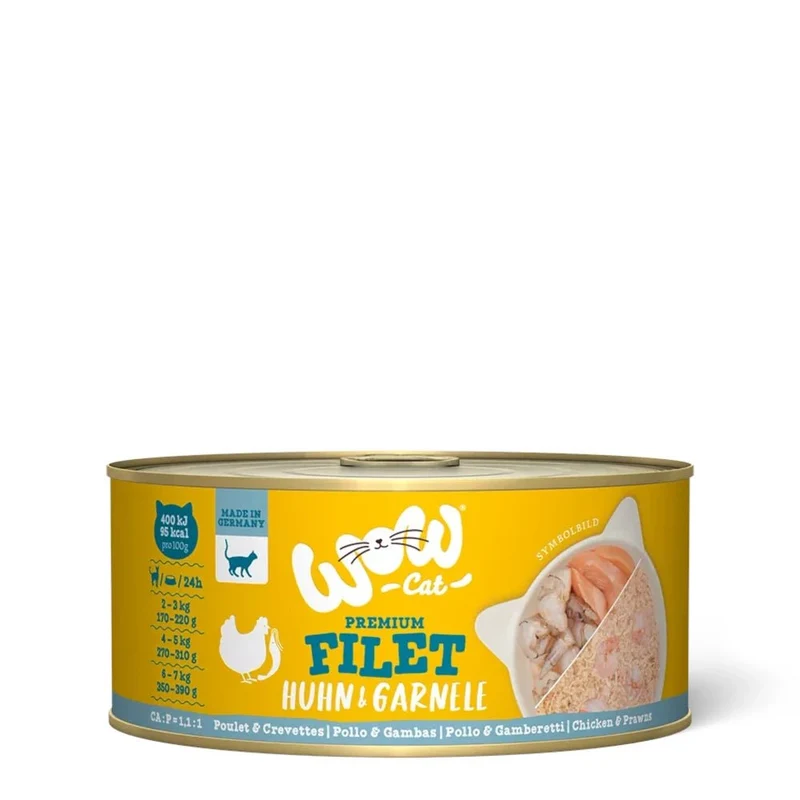 WOW Cat Filet Huhn & Garnele