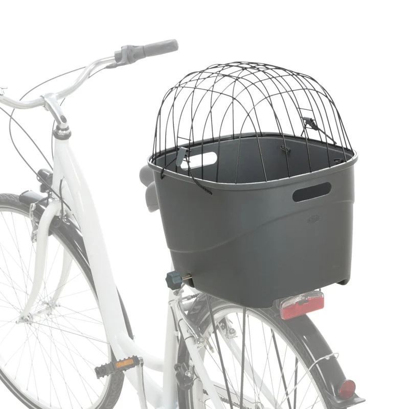 Hundefahrradkorb für Gepäckträger mit verstellbarer Halterung