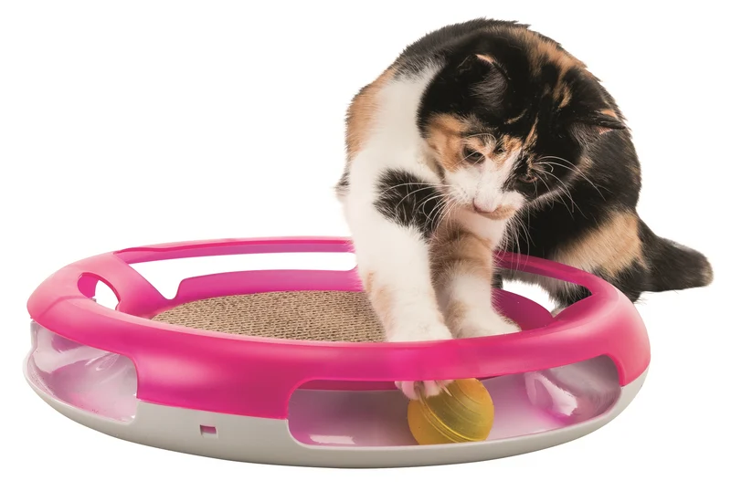 Trixie Katzen Spielplatte Race & Scratch ø 37 cm