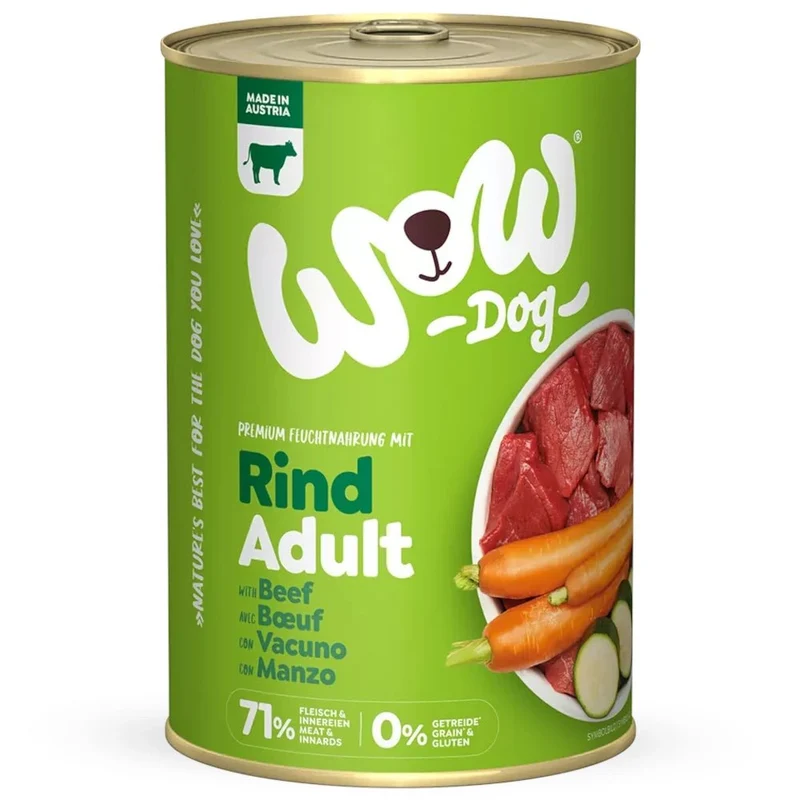 WOW Dog Adult Rind mit Karotte & Zucchini