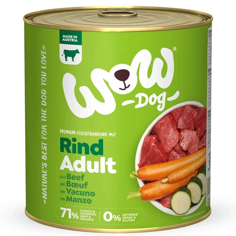 WOW Dog Adult Rind mit Karotte & Zucchini