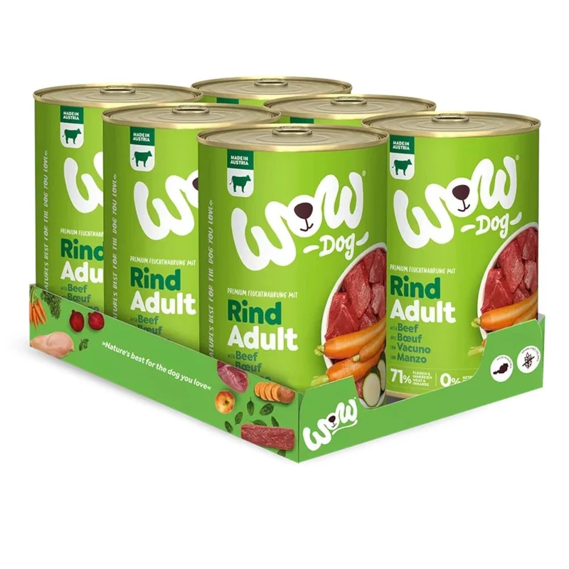 WOW Dog Adult Rind mit Karotte & Zucchini