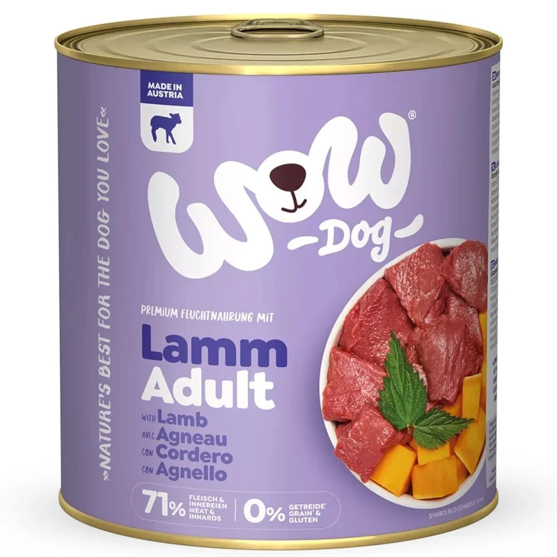 WOW Dog Adult Lamm mit Kürbis & Brennnessel