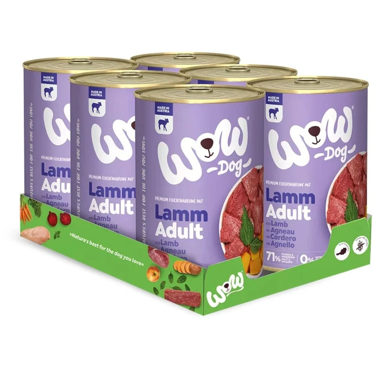 WOW Dog Adult Lamm mit Kürbis & Brennnessel