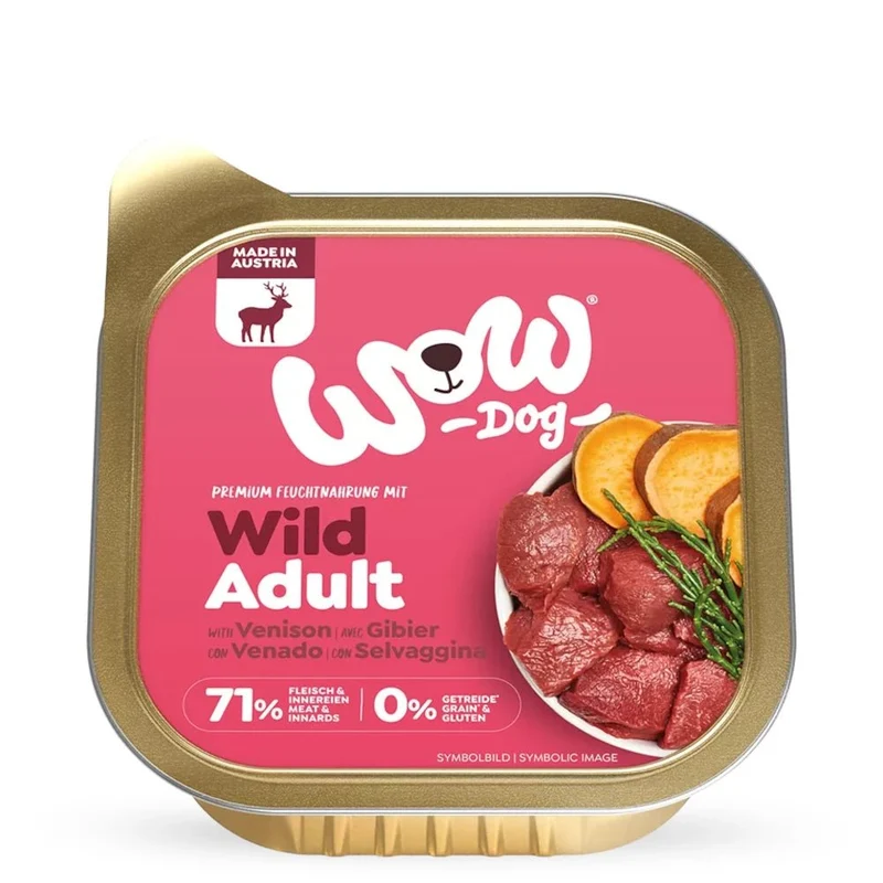 WOW Dog Adult Schale Wild mit Seealge & Süßkartoffel