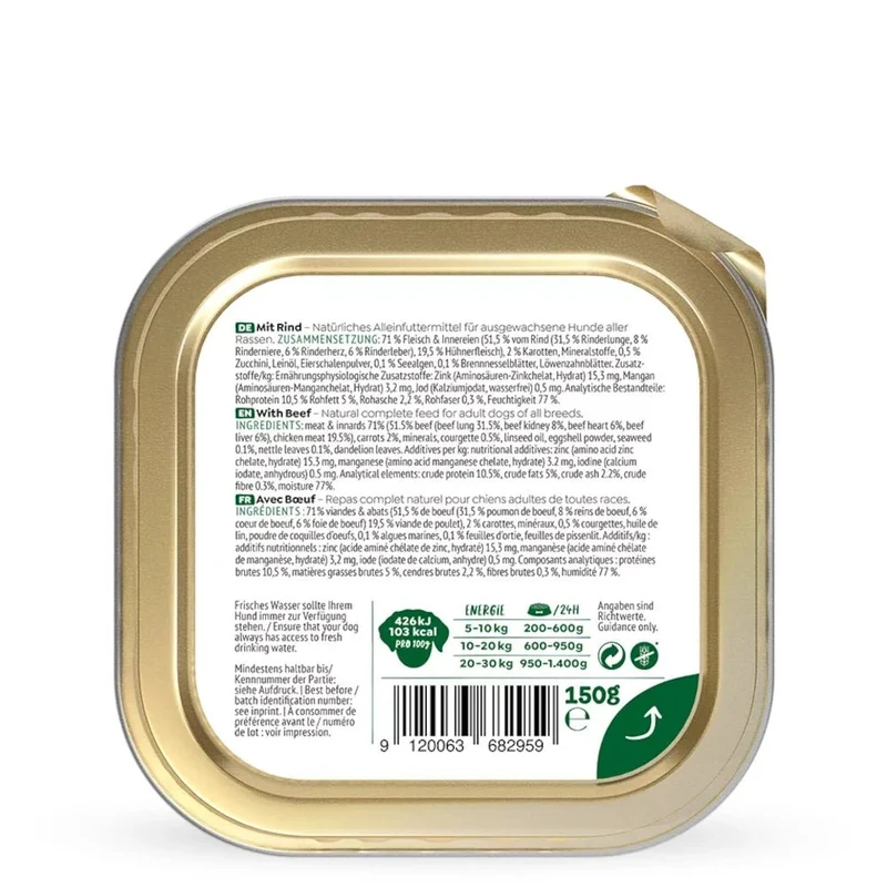 WOW Dog Adult Schale Rind mit Karotte & Zucchini