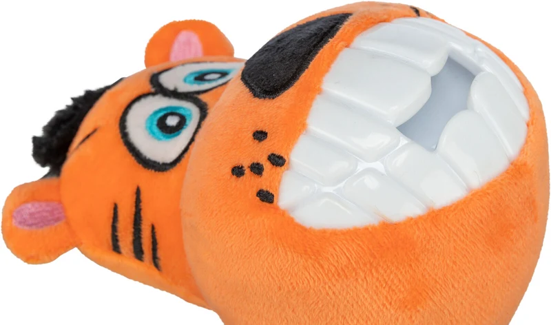 Hundespielzeug Tigerkopf mit Quietscher
