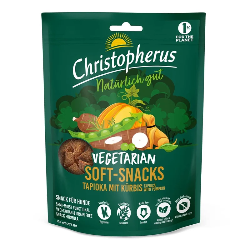 Christopherus Vegetarian Soft-Snacks Tapioka & Kürbis