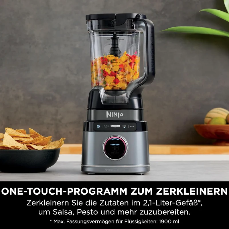 Ninja Detect Power Mixer Pro / Blender / Smoothie Maker, 1200 W, 2 L Krug (1,9 L max. Fassungsvermög