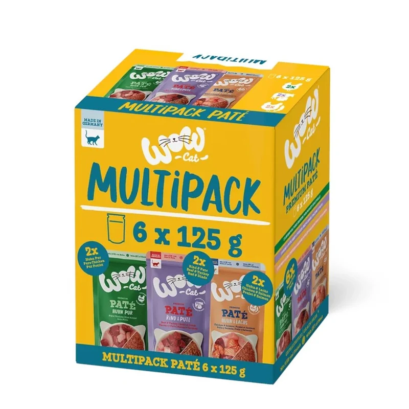 WOW Cat Adult Paté Multipack