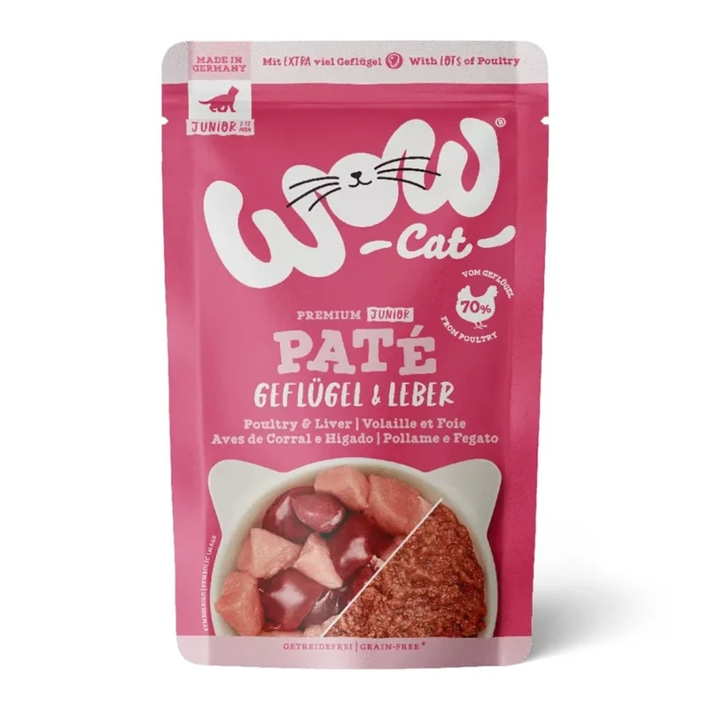 WOW Cat Junior Paté Geflügel & Leber