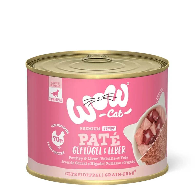 WOW Cat Junior Paté Geflügel & Leber