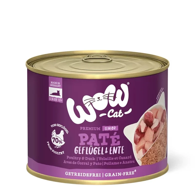 WOW Cat Senior Paté Geflügel & Ente