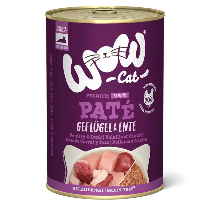 WOW Cat Senior Paté Geflügel & Ente
