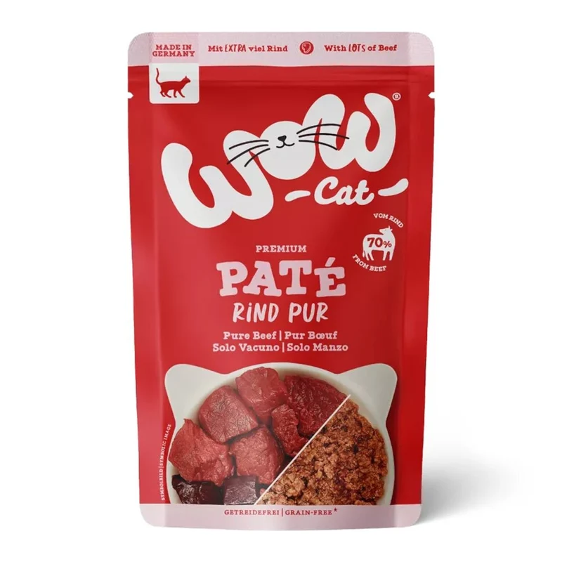 WOW Cat Adult Paté Rind Pur