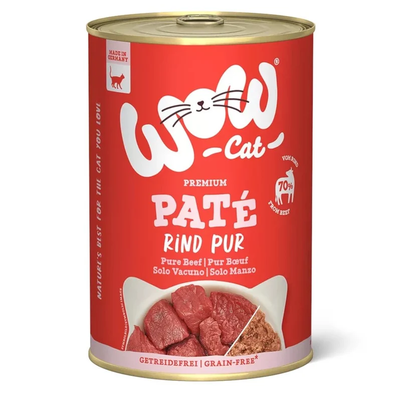 WOW Cat Adult Paté Rind Pur