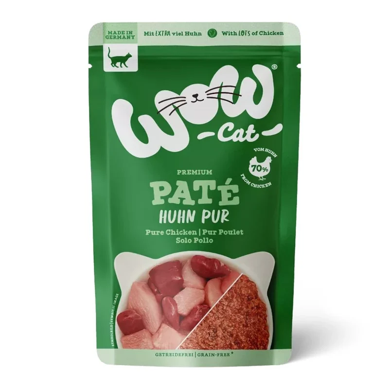 WOW Cat Adult Paté Huhn Pur