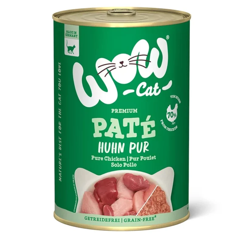 WOW Cat Adult Paté Huhn Pur